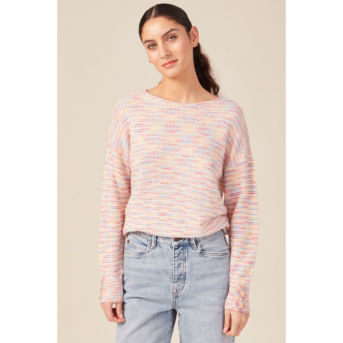 Bonobo femme pull bleu La Redoute