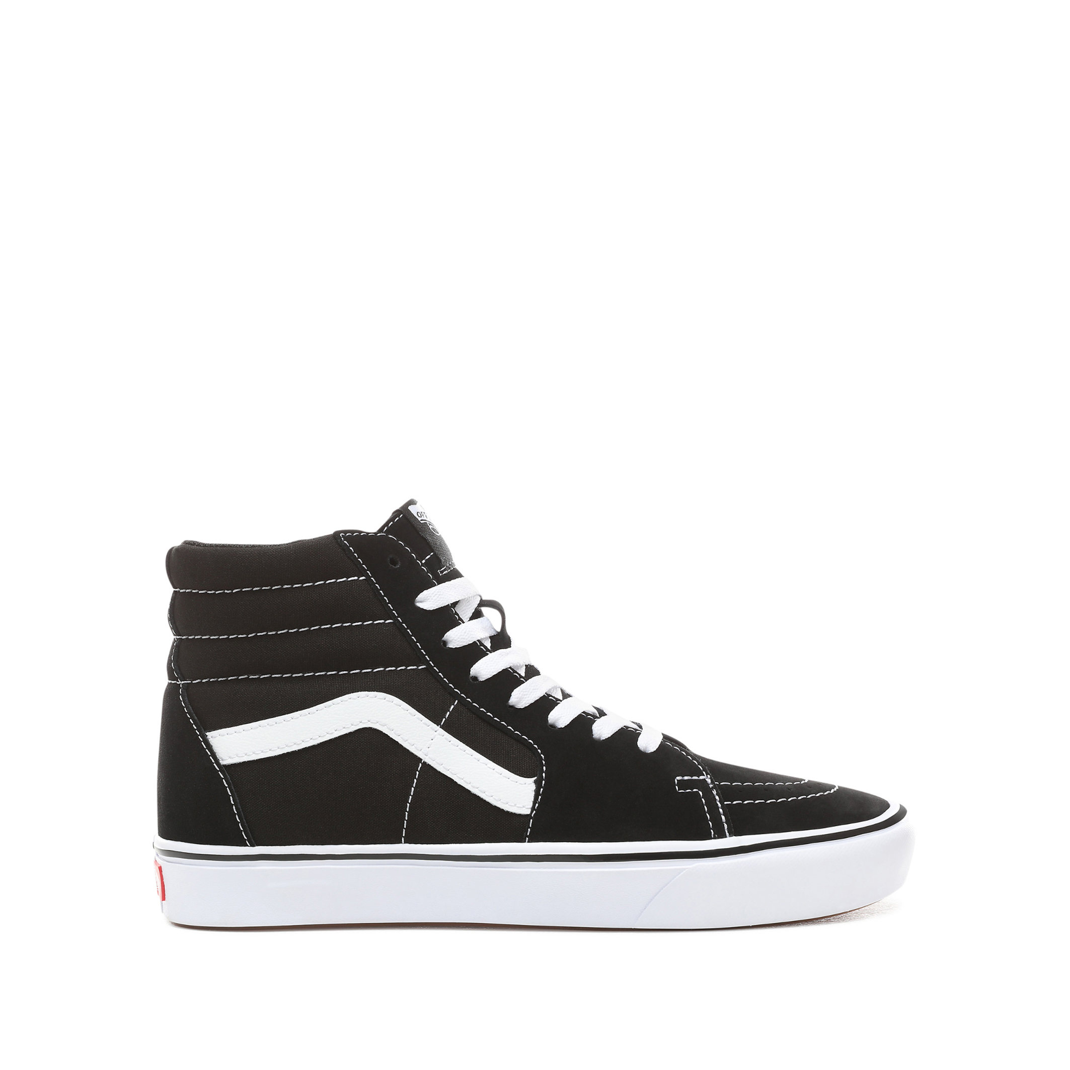 Comfycush sk8-hi flatform trainers in leather , black/white, Vans | La ...