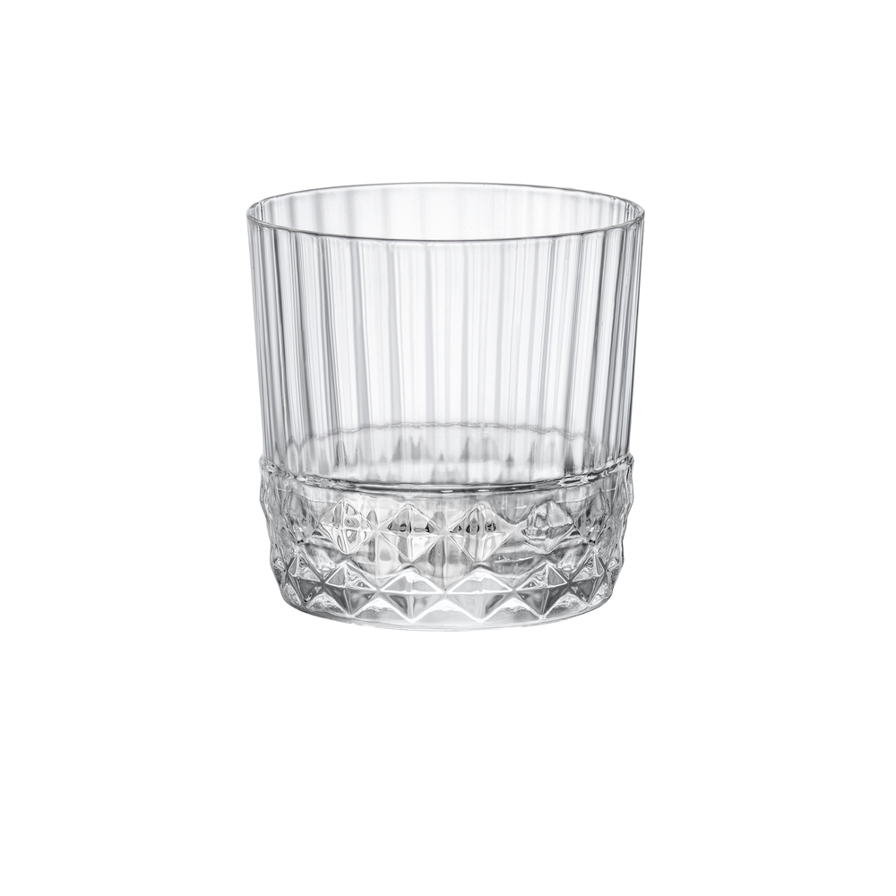 Boîte de 4 gobelets America forme basse 30 cl, BORMIOLI