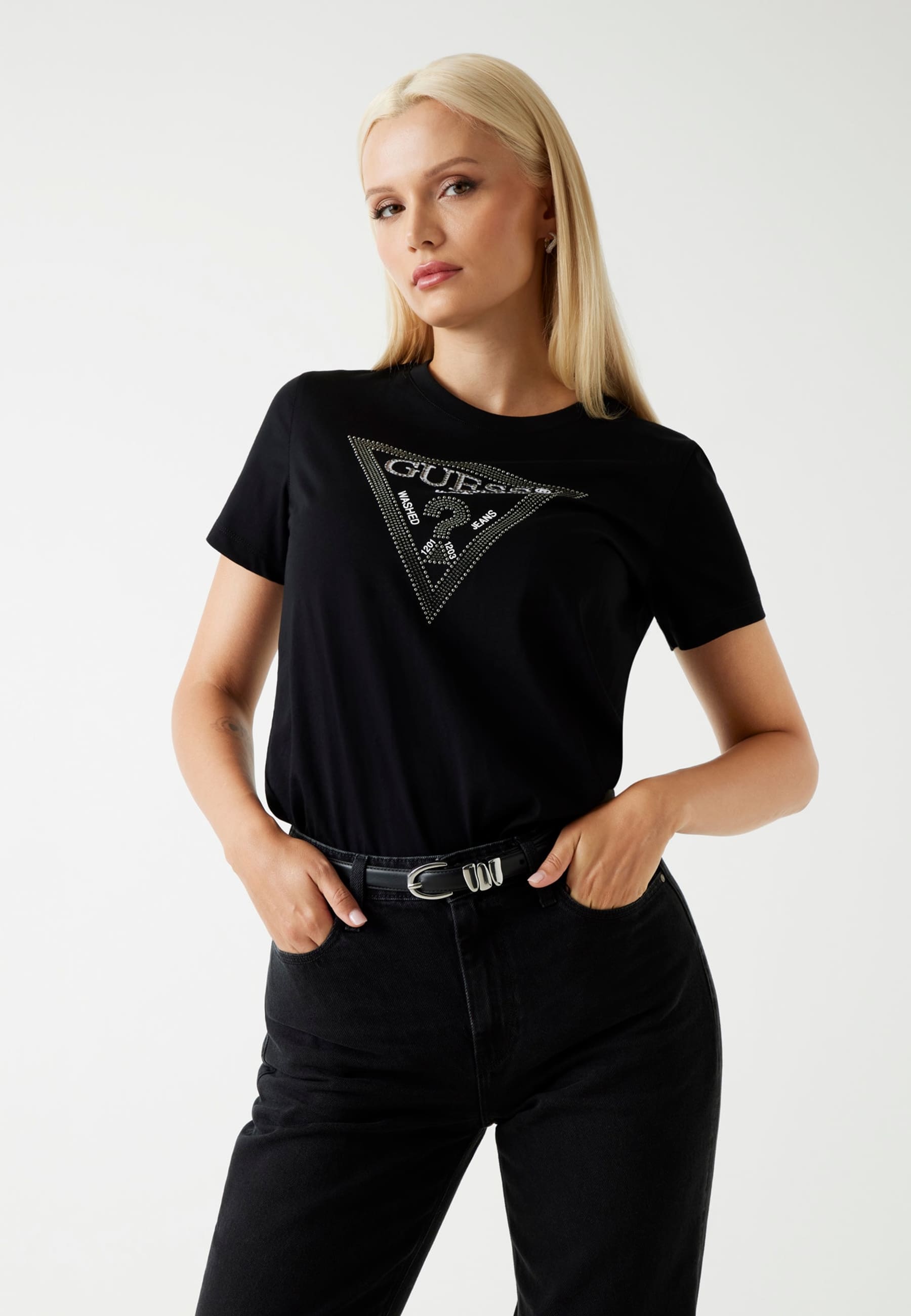 T-Shirt Logo Triangulaire, GUESS