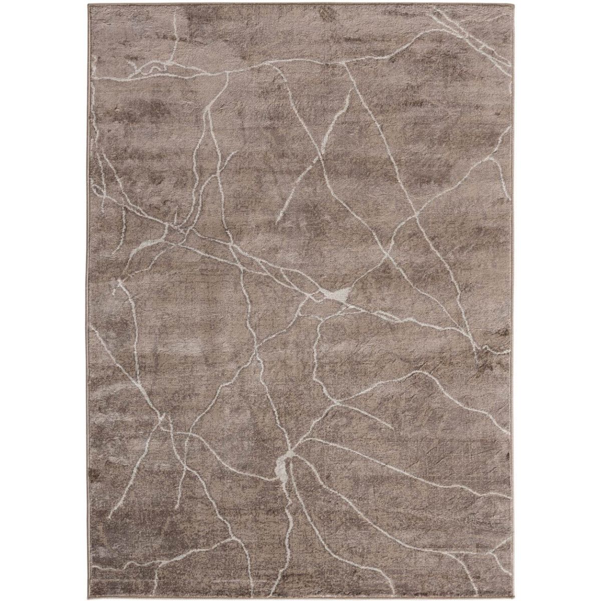 tapis contemporain interieur a meches courtes rectangle fleurus
