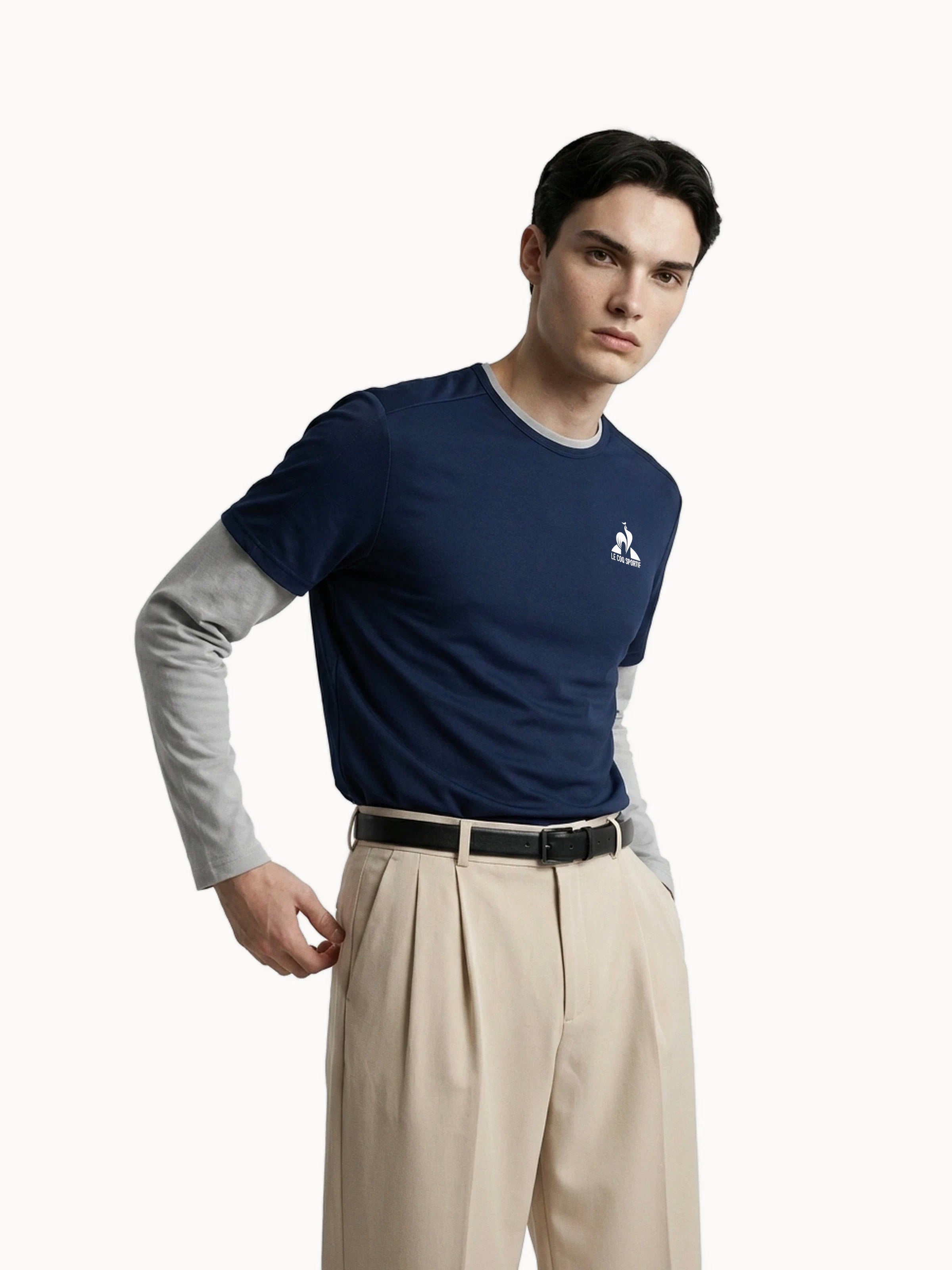 T-shirt Tennis léger en jersey effet piqué TENNIS ESSENTIELS, LE COQ SPORTIF
