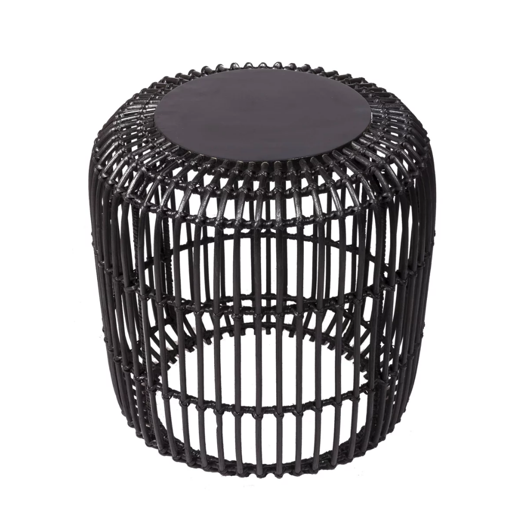 Table basse en rotin et teck MEL, HYDILE