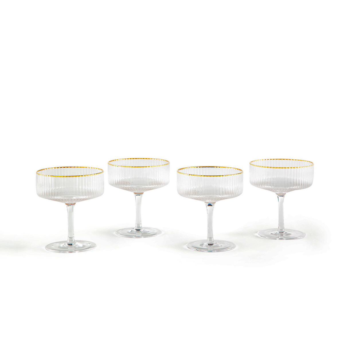 Opmerkelijk Huiswerk maken binding Set van 4 champagneglazen, lurik transparant La Redoute Interieurs | La  Redoute