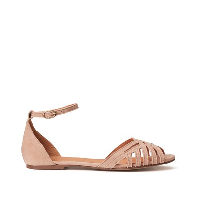 Suede Ankle Strap Sandals LA REDOUTE COLLECTIONS