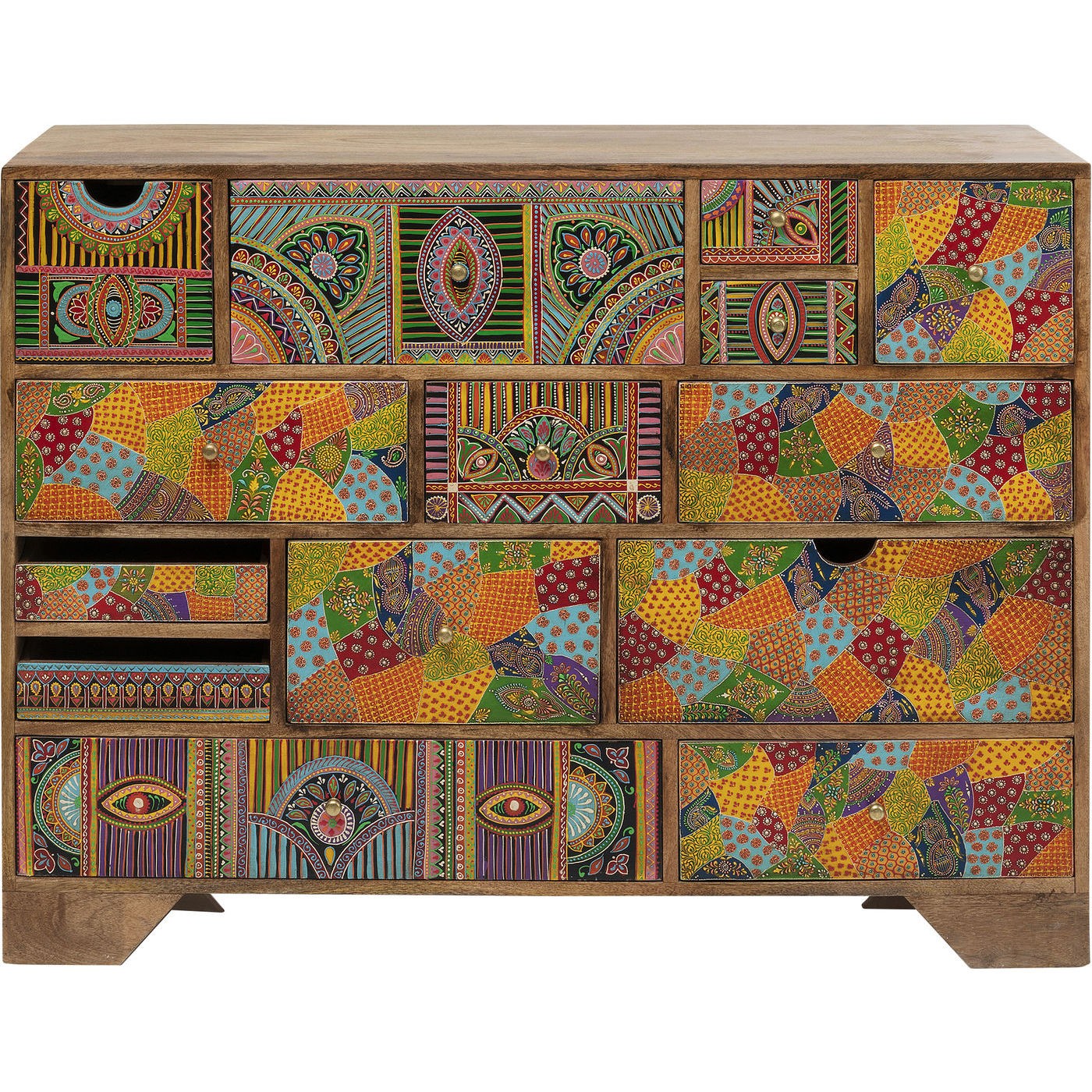 Commode motifs mandala 14 tiroirs, PARADISE, KARE DESIGN