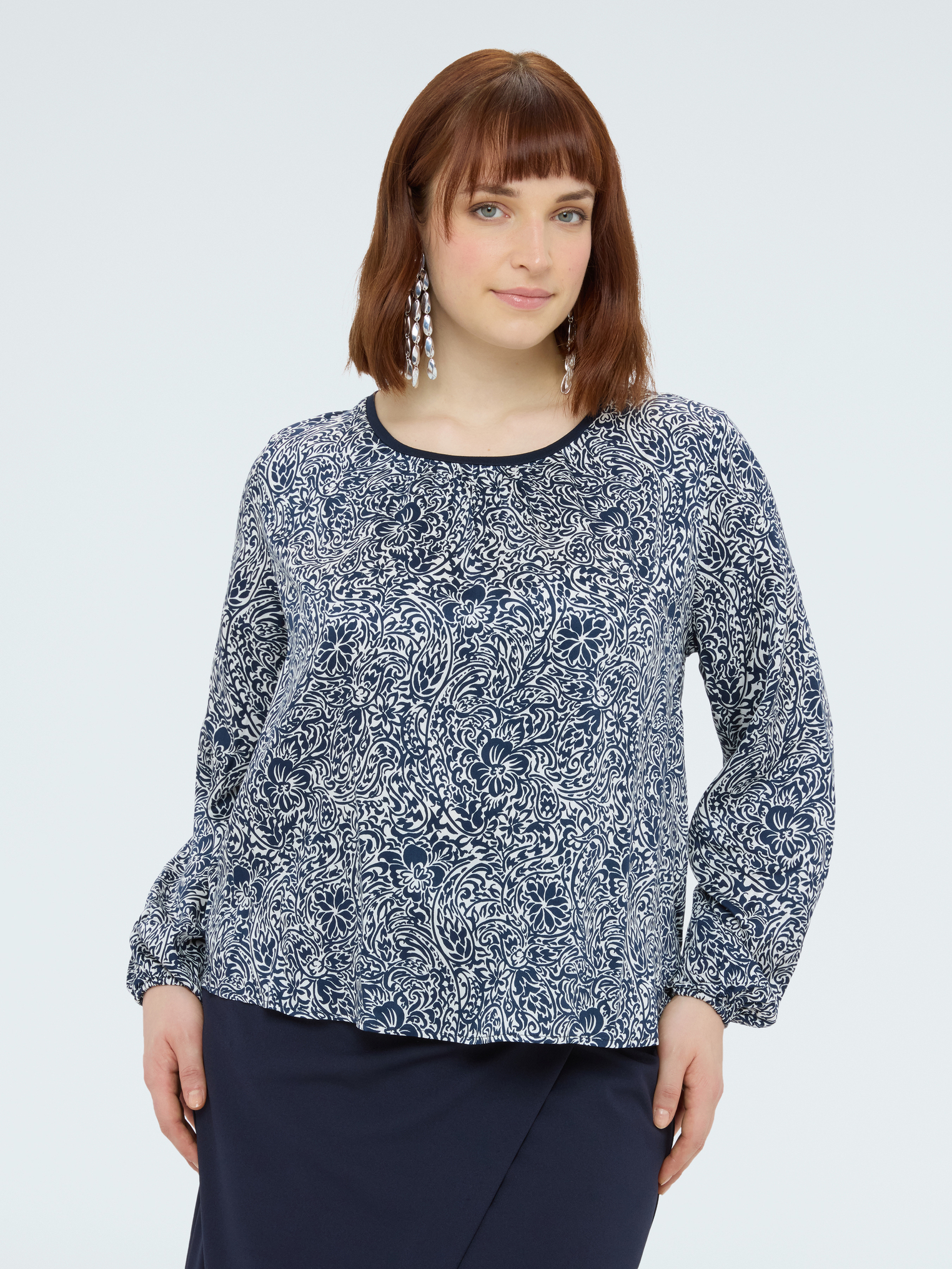 Blouse à imprimé fleuri, FIORELLA RUBINO
