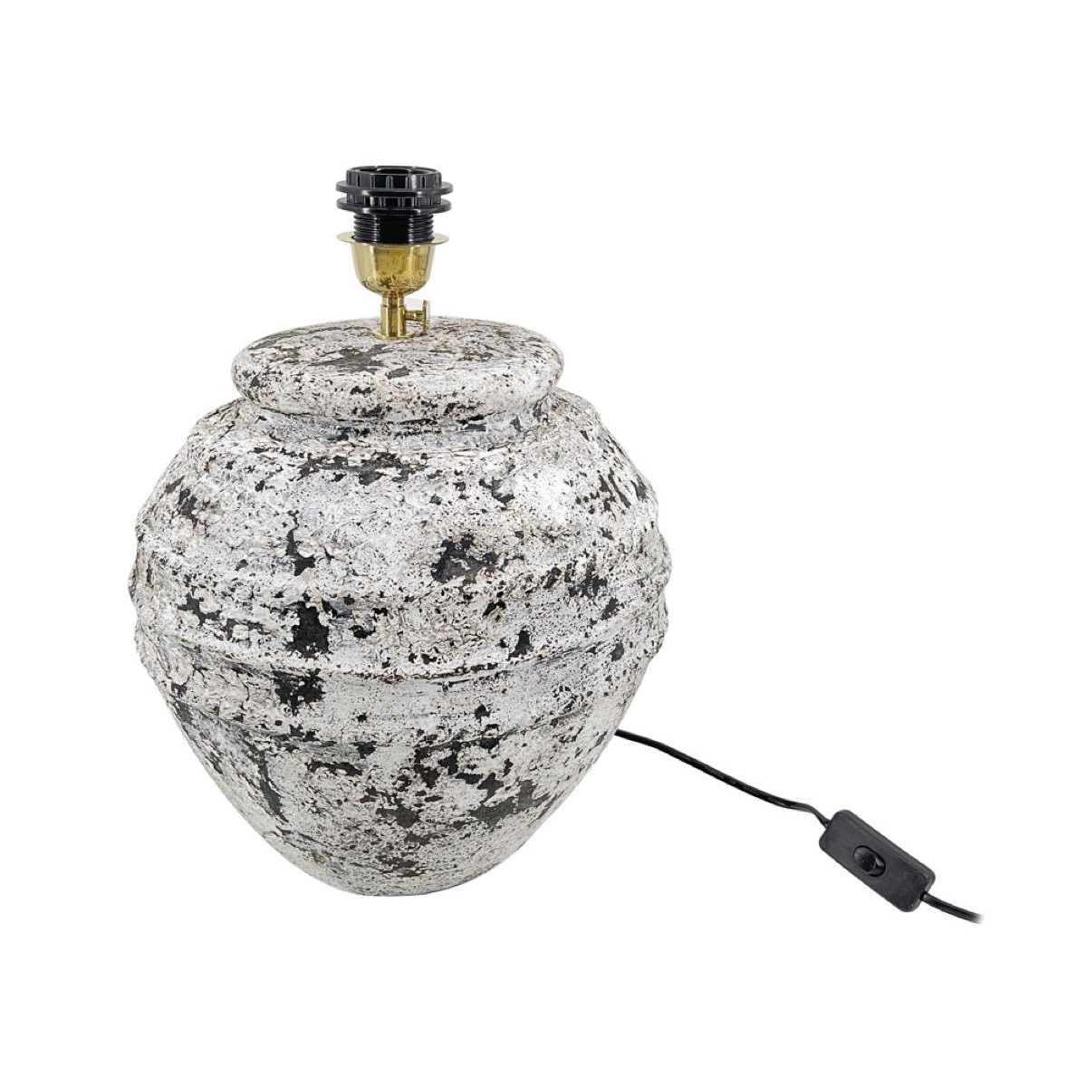 Lampe terre cuite, DECORATION D’AUTREFOIS