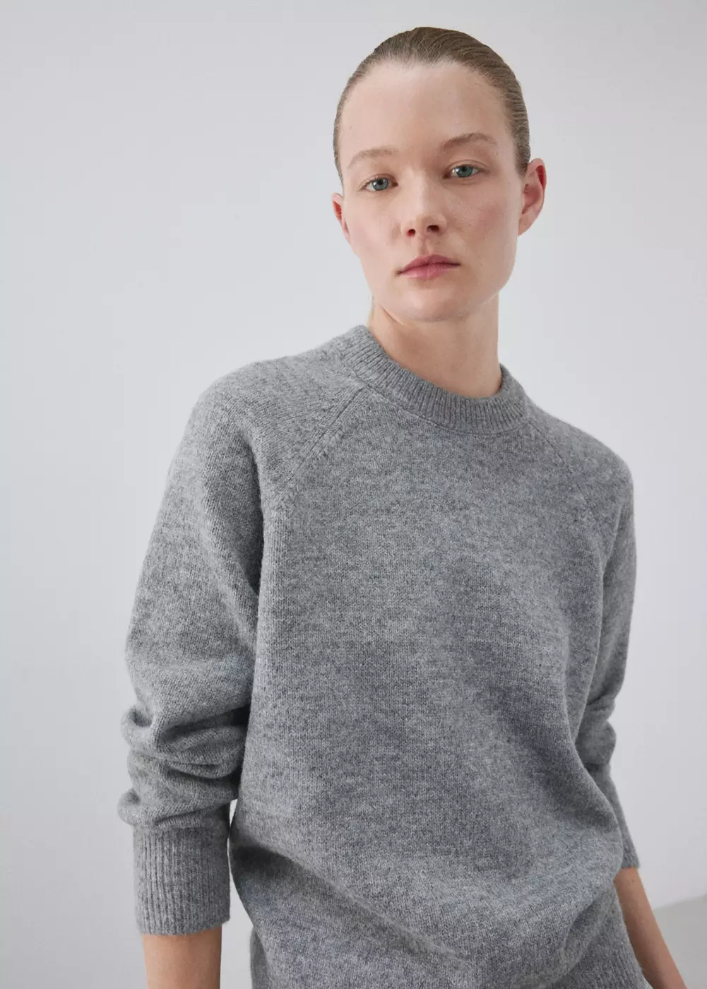 Pull en maille à col rond, MANGO