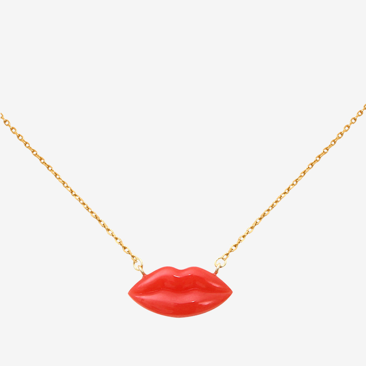 Collier doré petit modèle - kiss me, CAROLINE NAJMAN