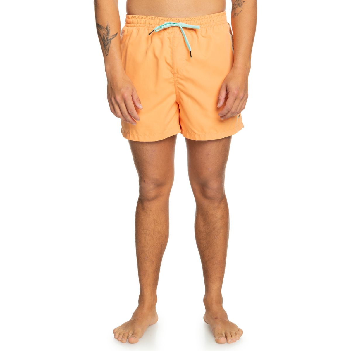 Short de best sale bain quiksilver orange