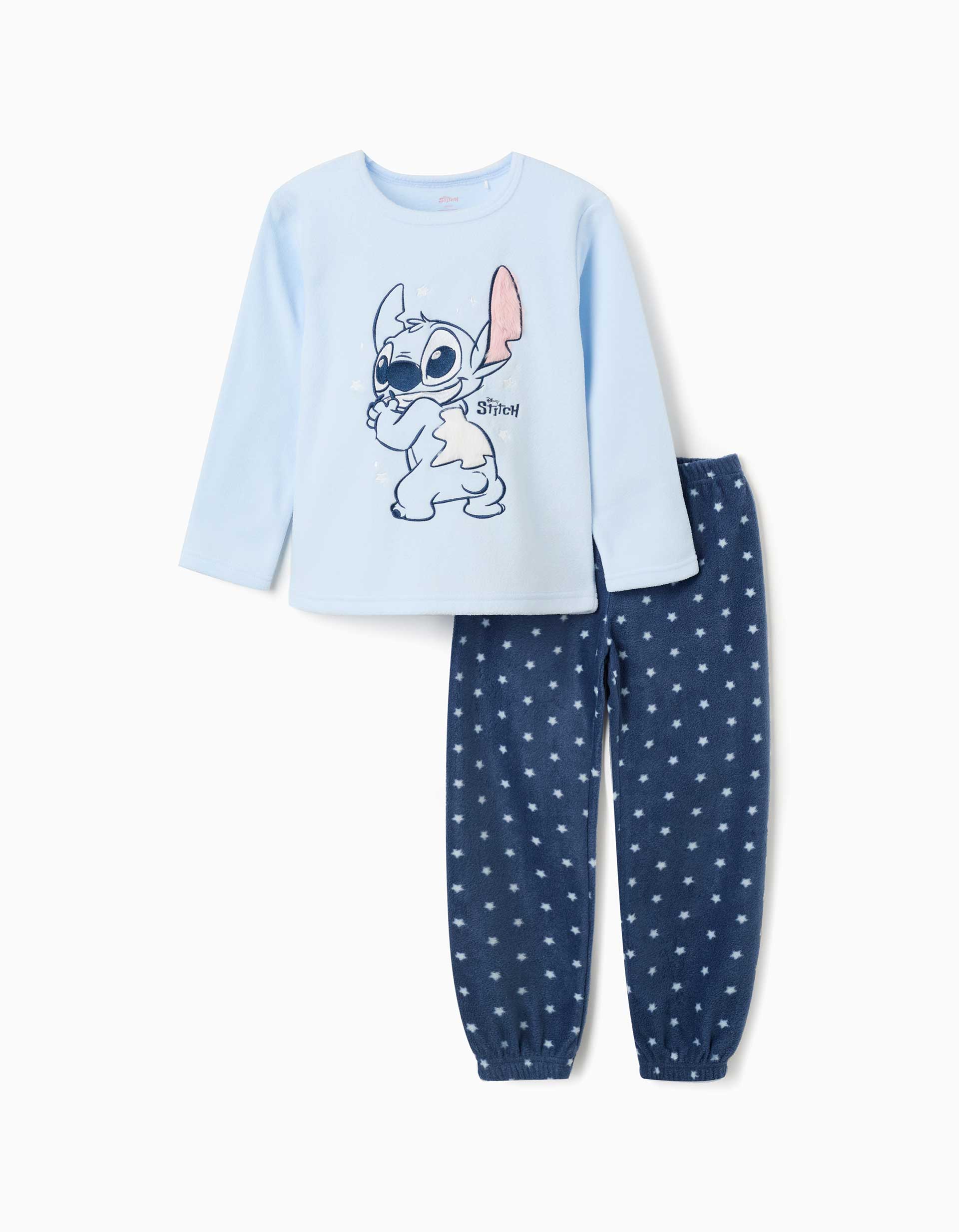 Pyjama en polaire avec Stitch brodé, ZIPPY