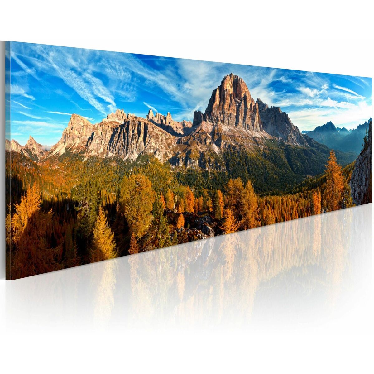 Tableau Montagnes Paysages 120 X 80 Cm Gris