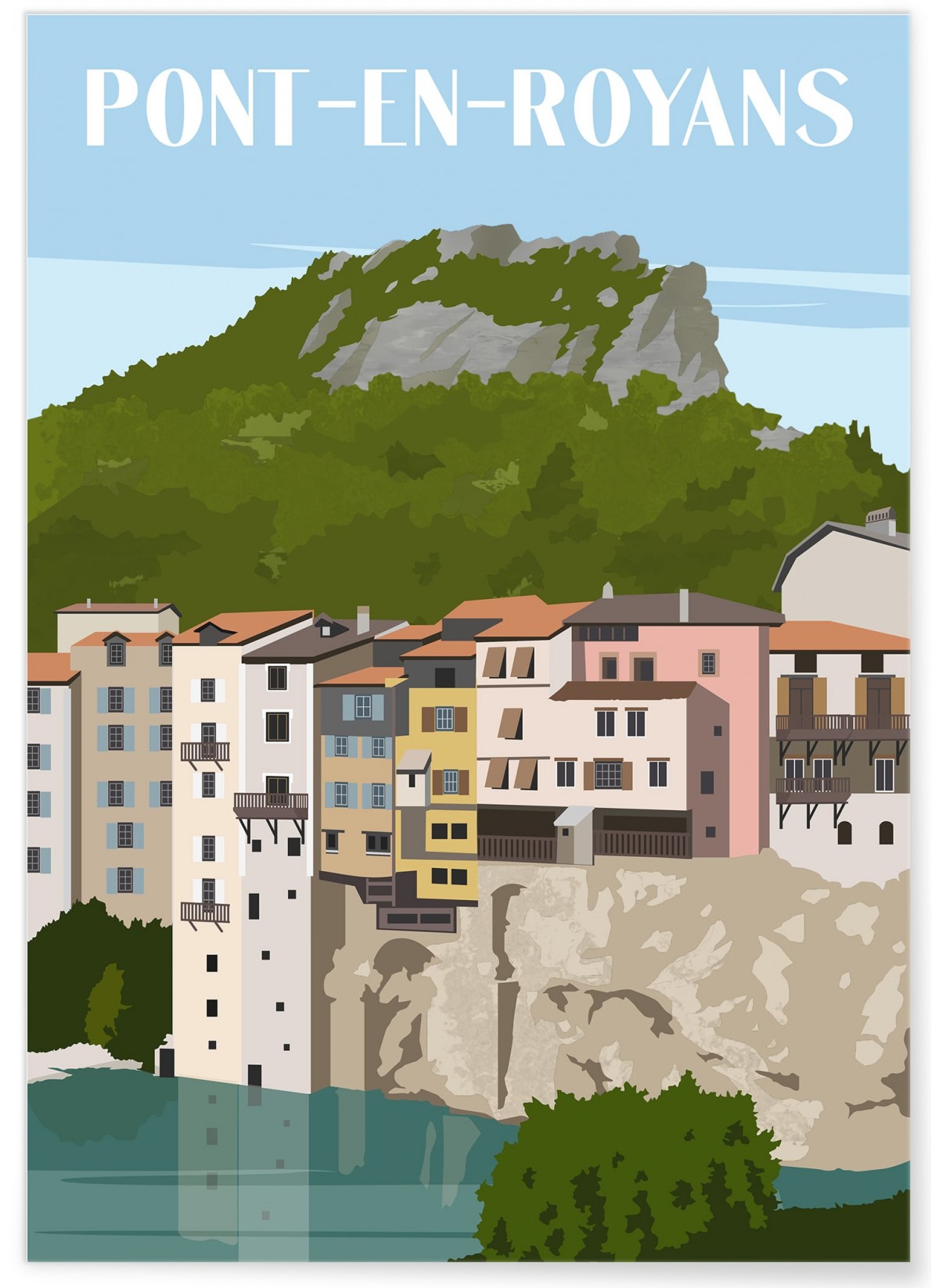 Affiche ville Pont-en-Royans, L'AFFICHERIE