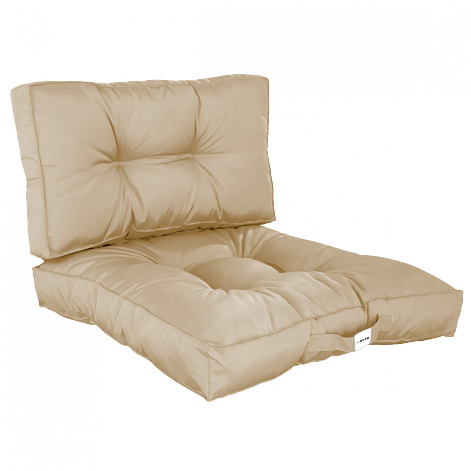 Kit de coussins pour salon de jardin capitonnés - 60 x 60 cm, LINXOR