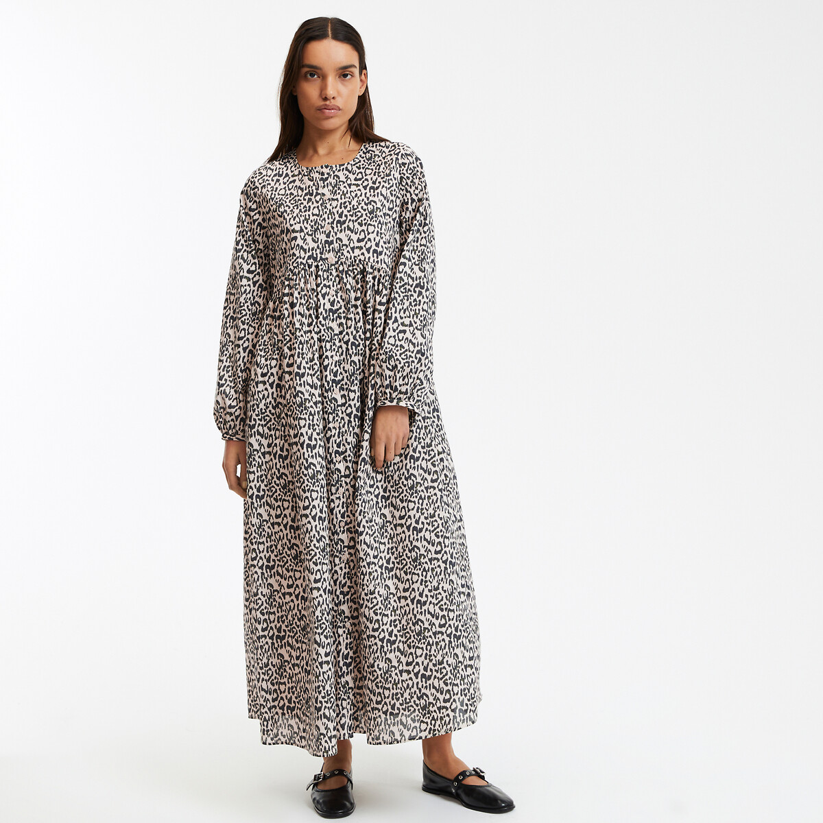 Maxi-jurk met dierenprint, Signature Suzie