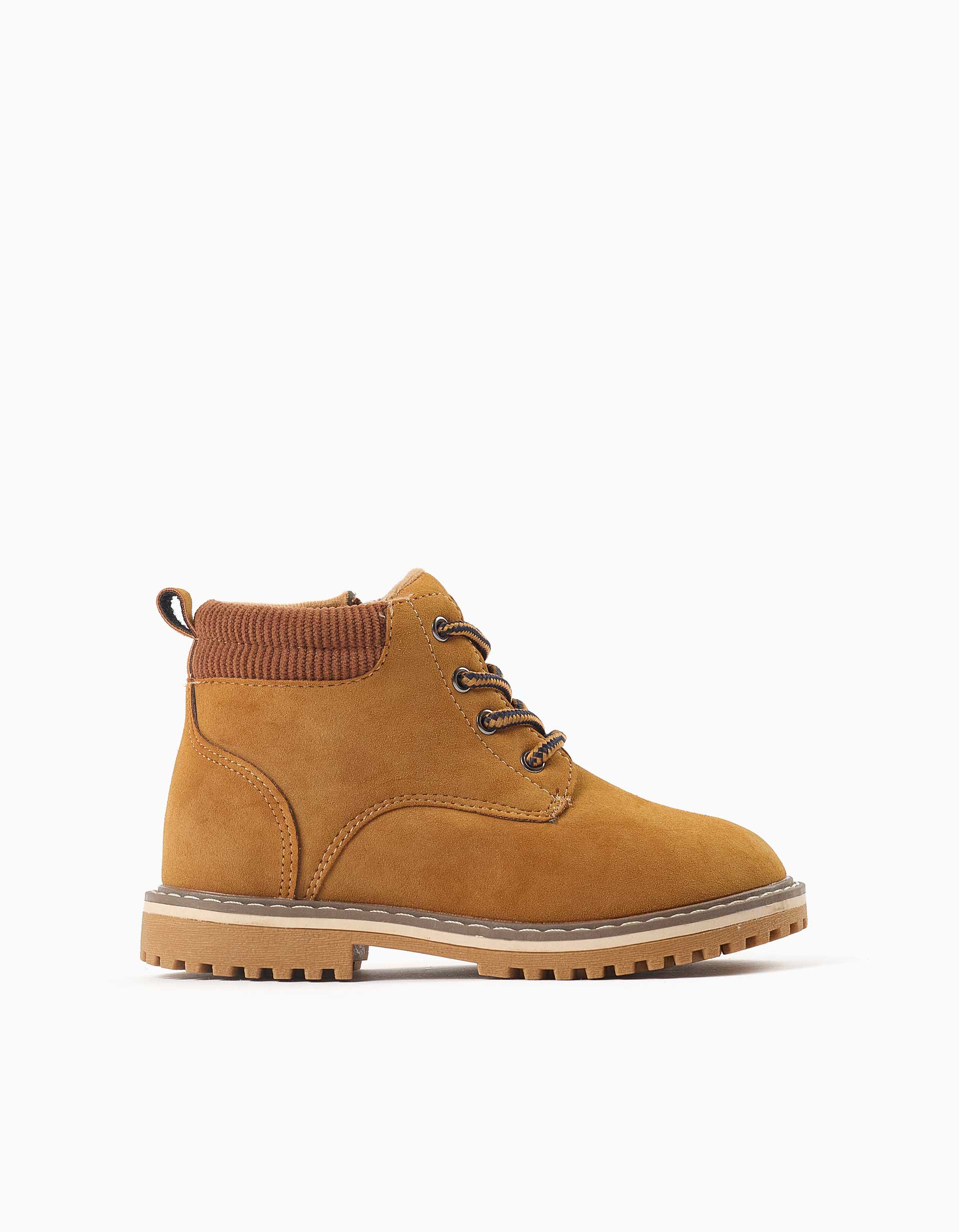 Bottes de montagne en suédine avec lacets, ZIPPY