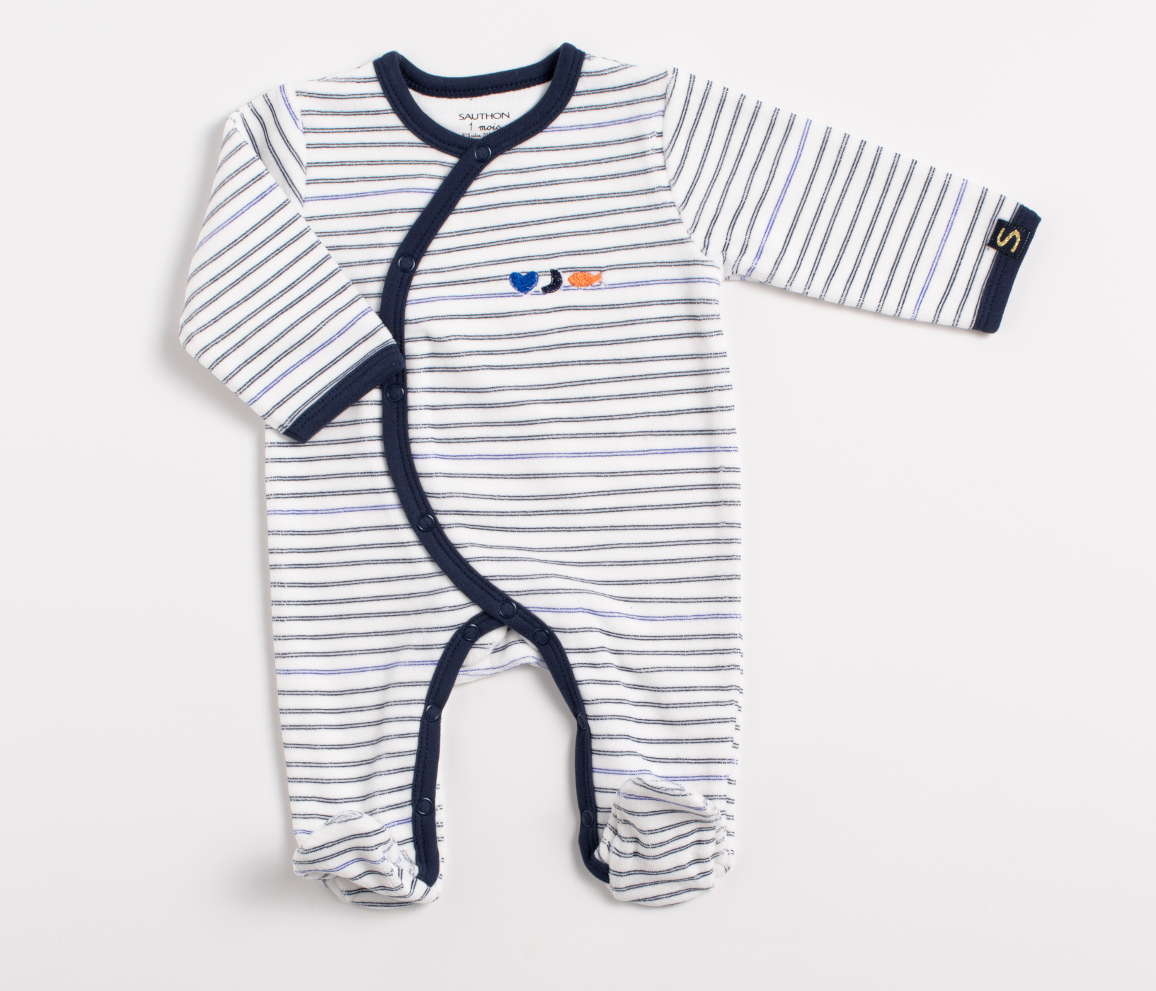 Pyjama bébé à rayures, SAUTHON