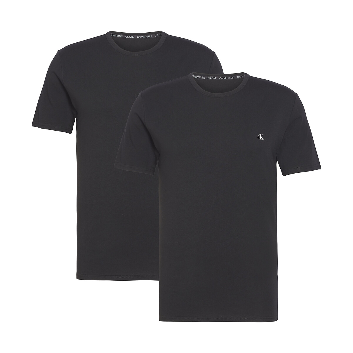 Pack of 2 t-shirts in cotton , black + black, Calvin Klein Underwear | La  Redoute