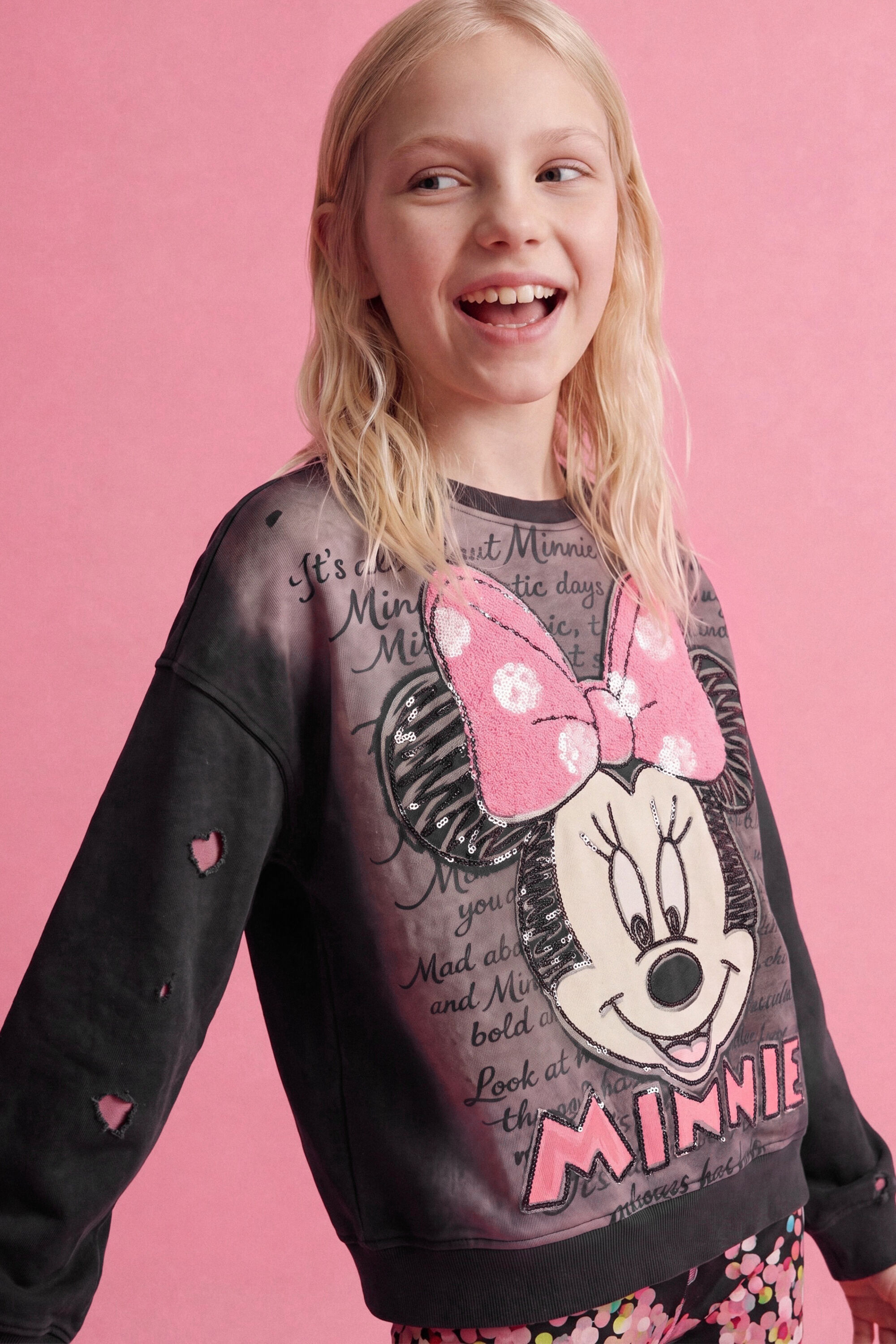 sweatshirt minnie mouse coton disney™, DESIGUAL