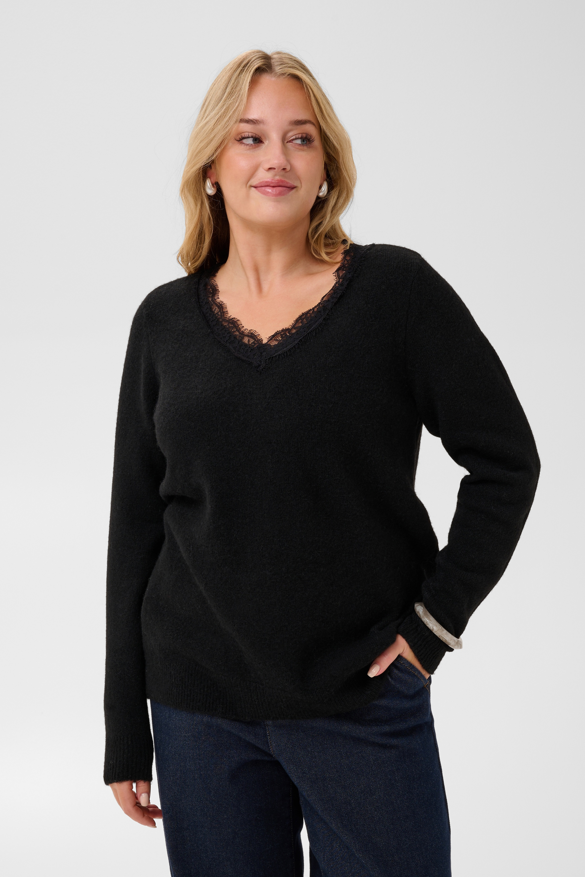 Pullover tricoté, KAFFE CURVE