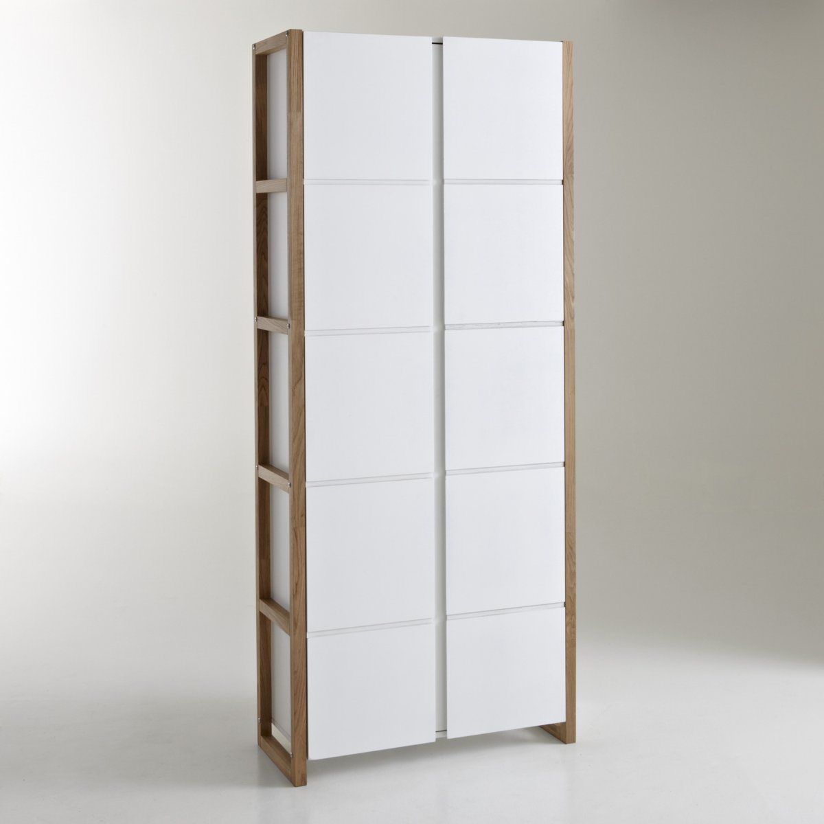 Armoire bibliothèque de rangement, compo blanc La Redoute Interieurs ...