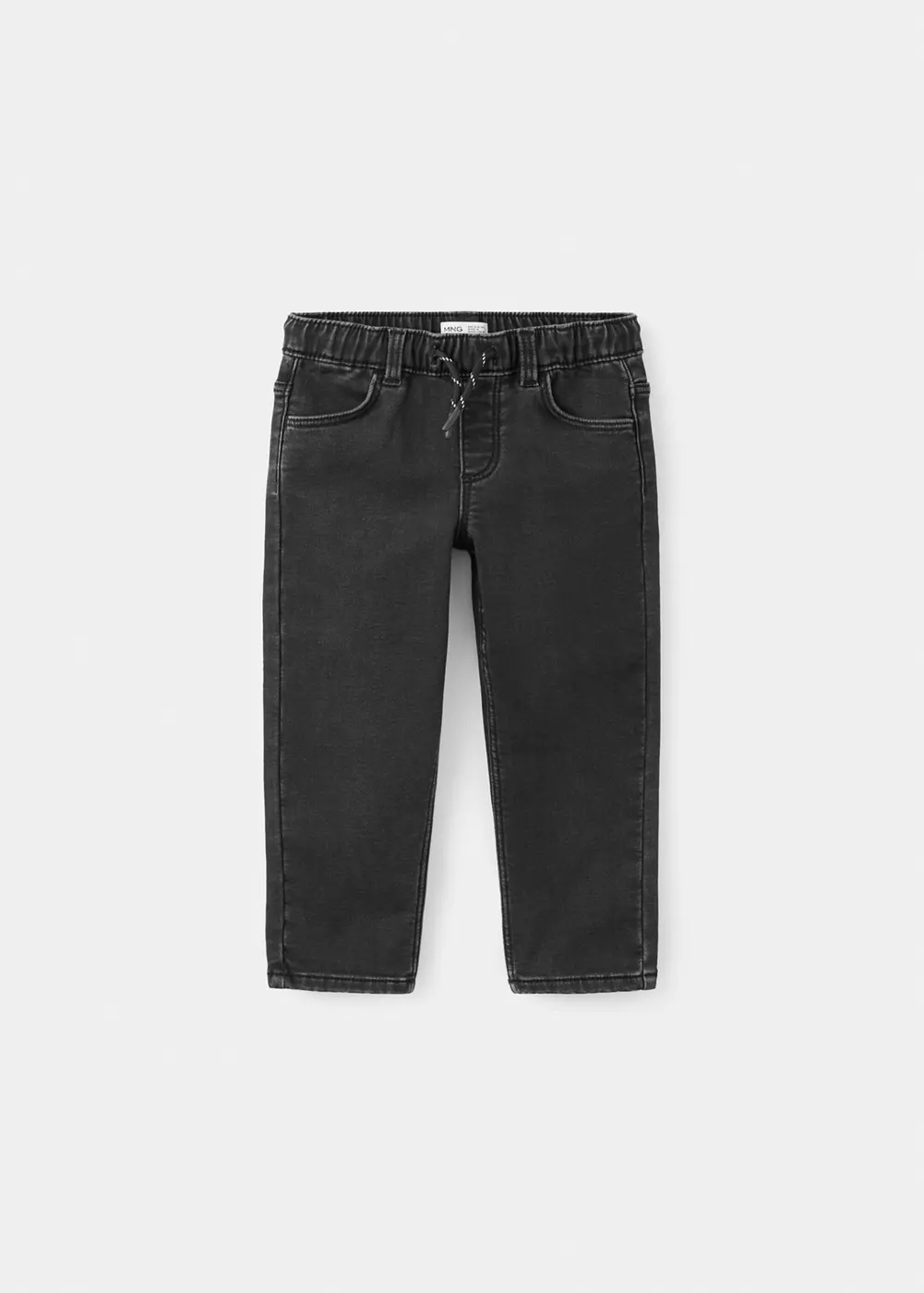 Jean droit taille élastique, MANGO BABY