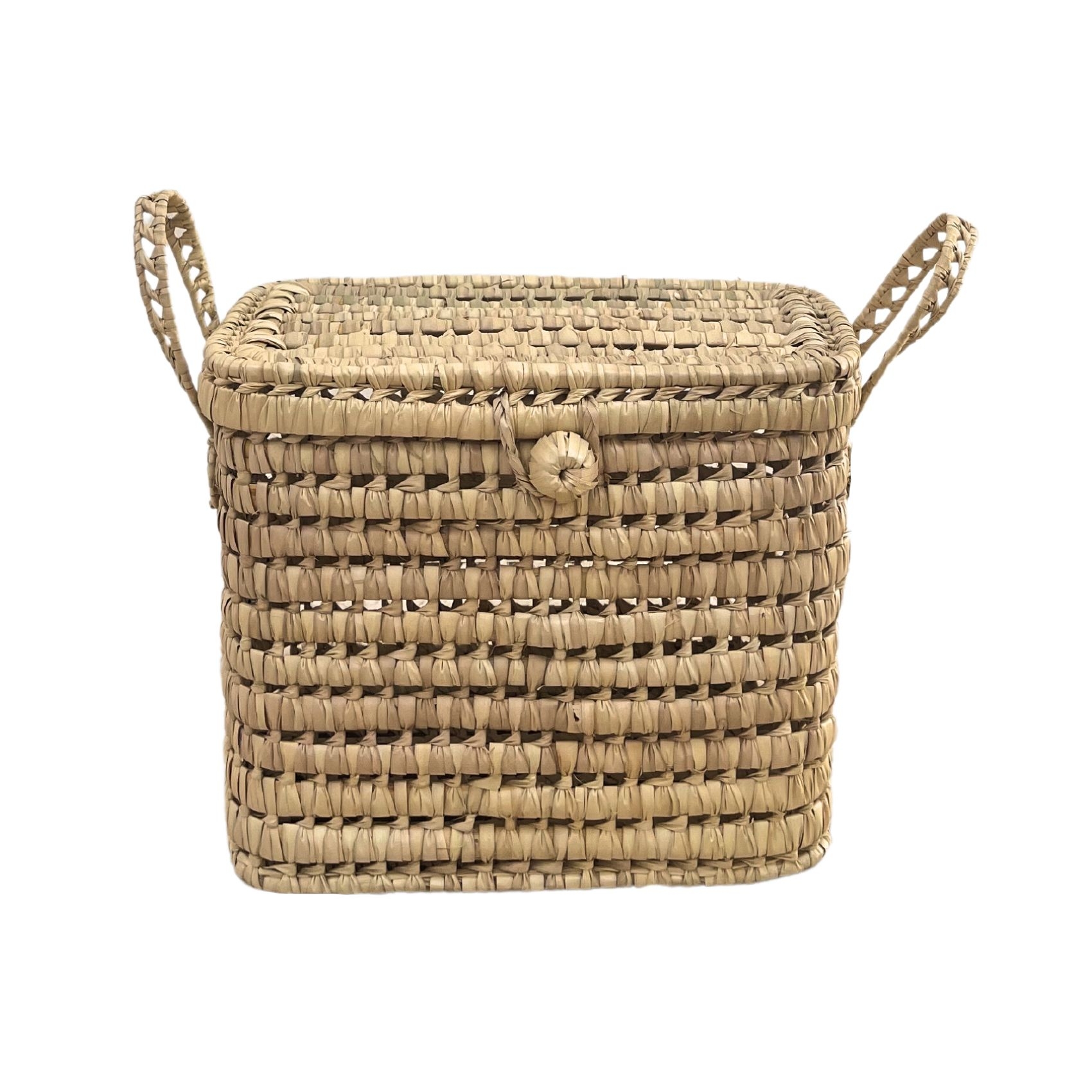 Malle de rangement feuille de palmier L40xl20xH20 cm, HOME MAISON