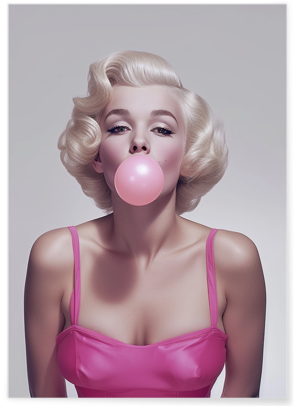 Affiche Marilyn Bubblegum Pop Art, L'AFFICHERIE