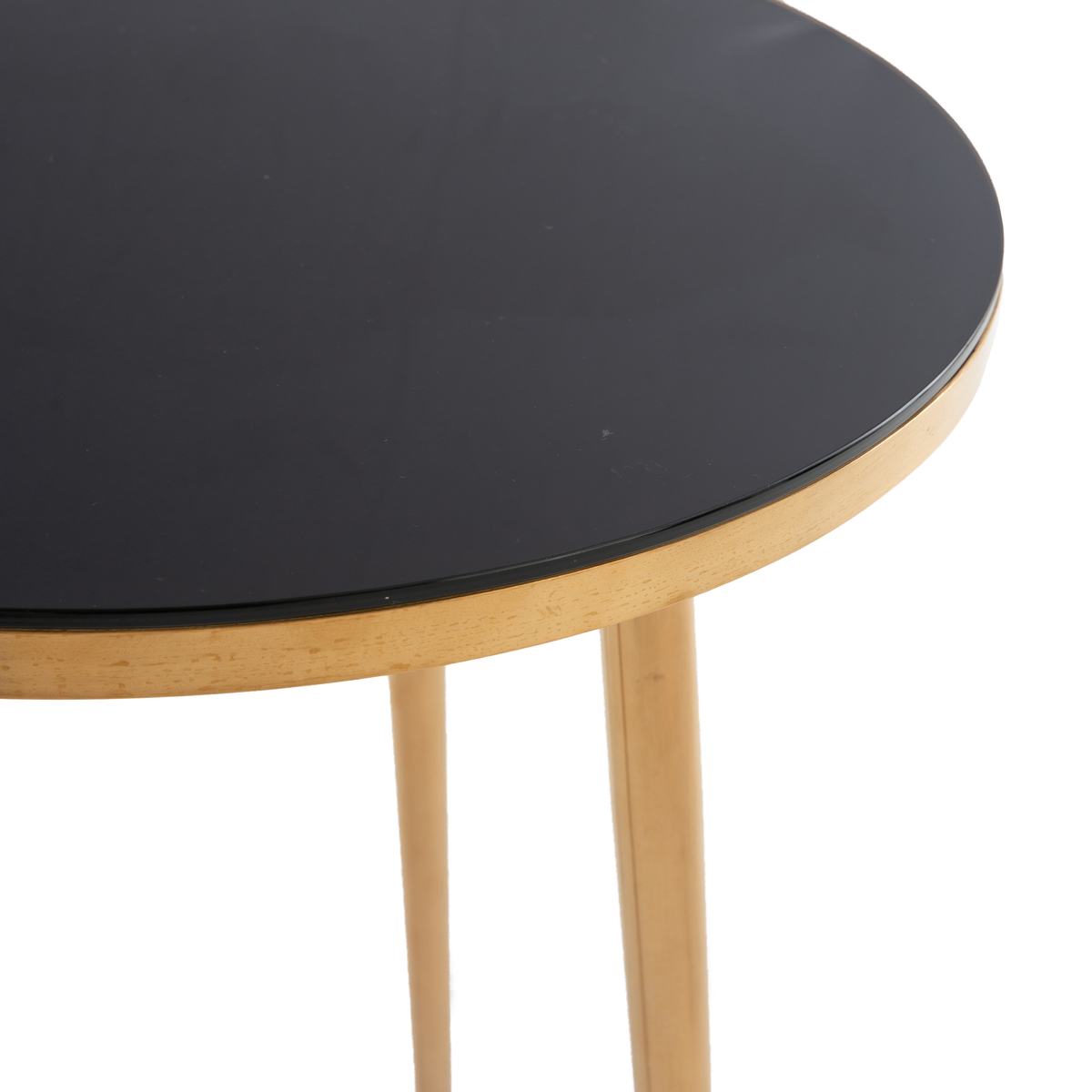 Product photograph of Luxore Side Table In Tempered Glass from La Redoute UK.