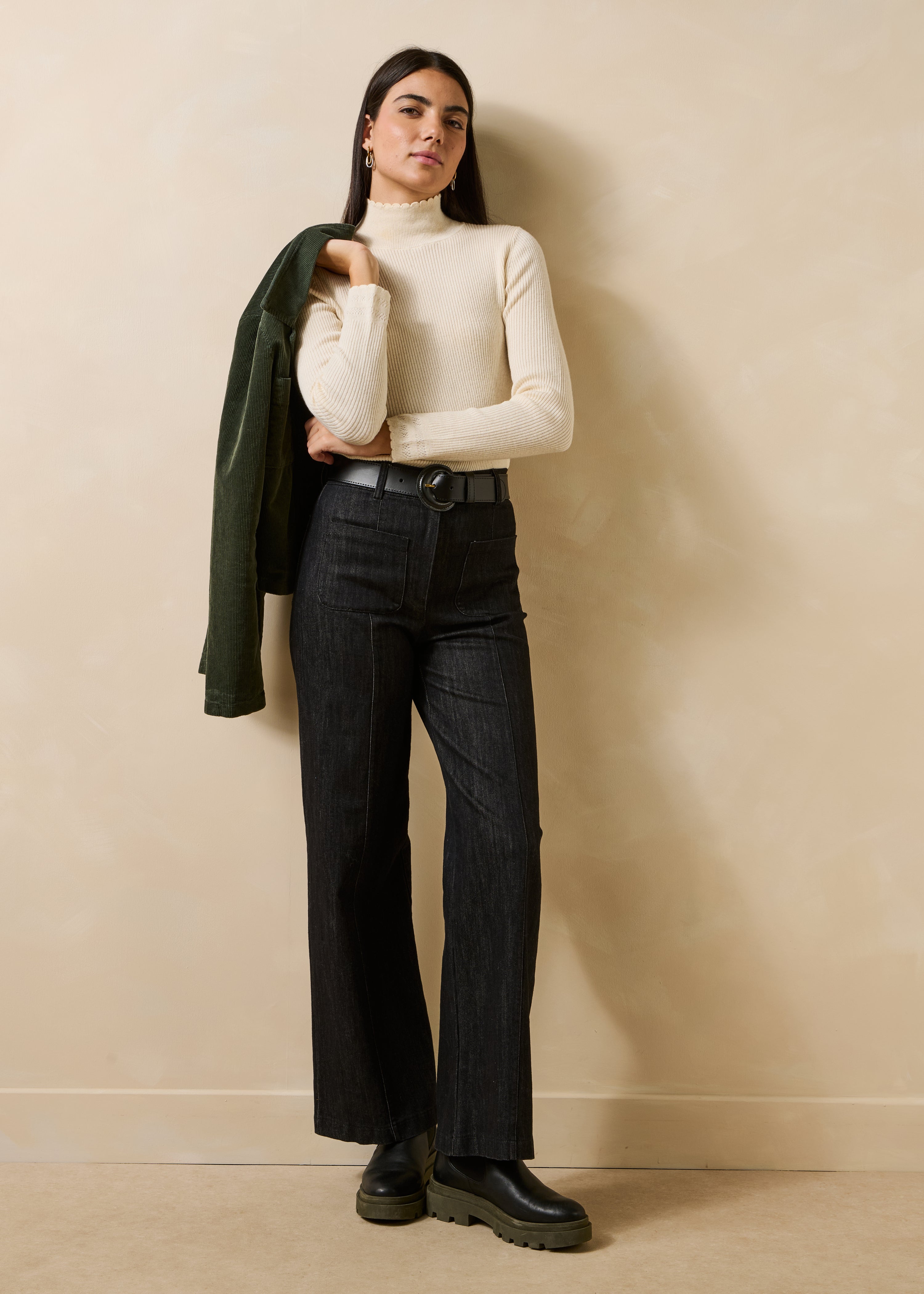 Jean large taille haute, LA FEE MARABOUTEE
