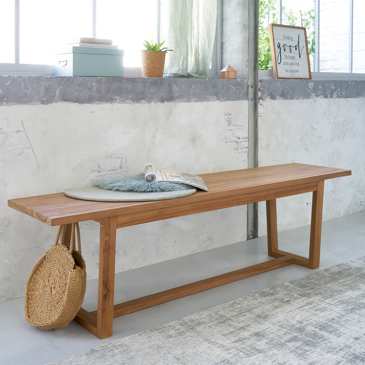 Banc en teck massif 160 cm TRISTAN, BERAH GETAH