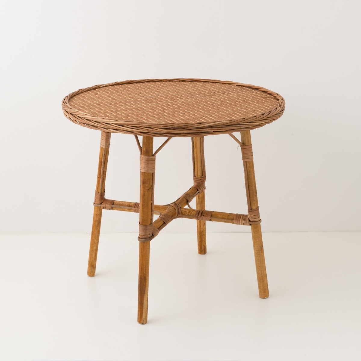 Table repas diamètre 100 cm en osier, KOK