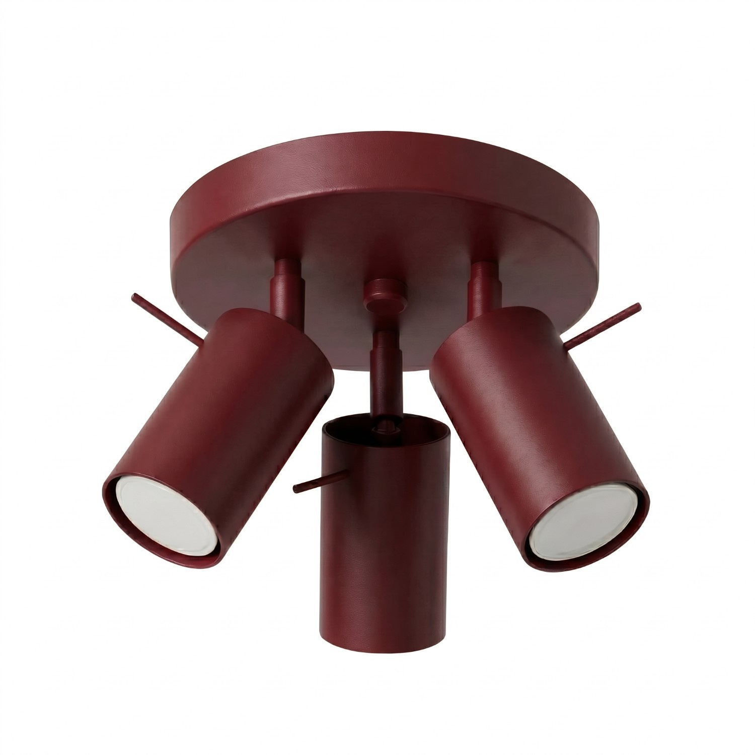 Plafonnier Acier Bordeaux GU10 3 RING, EDEN