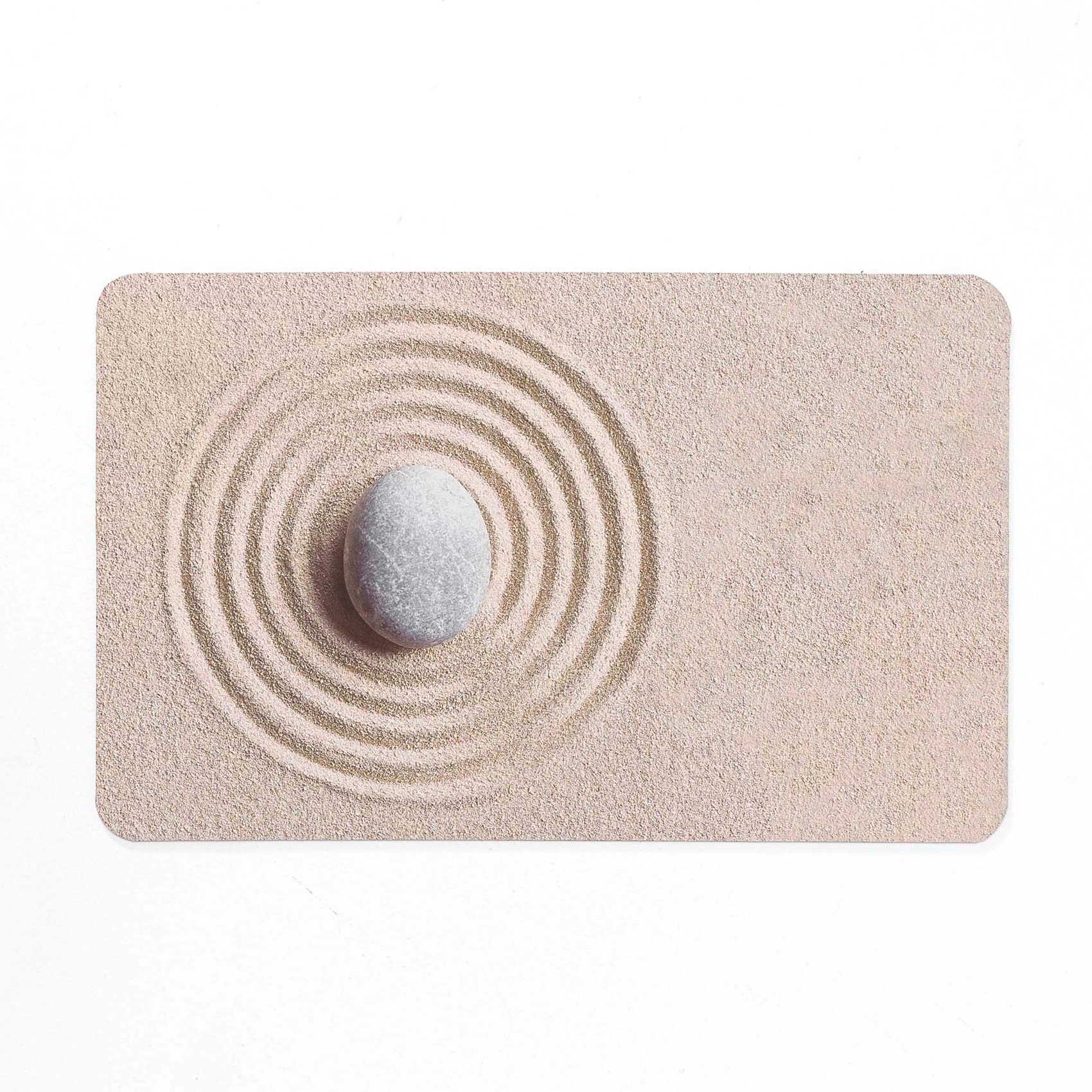 Tapis de bain ultra-absorbant imprimé sable antidérapant, DOUCEUR D'INTÉRIEUR