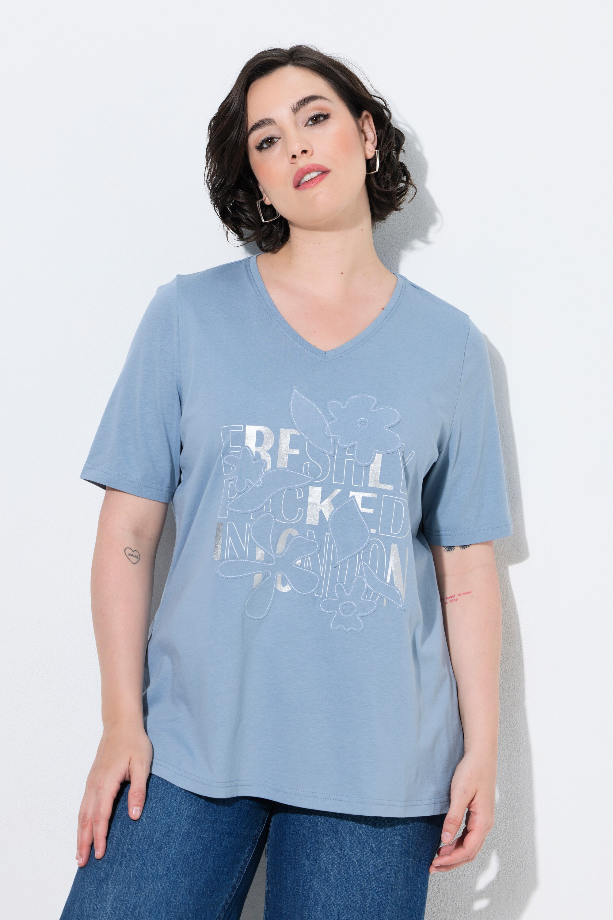 T-shirt applications grandes fleurs, ULLA POPKEN