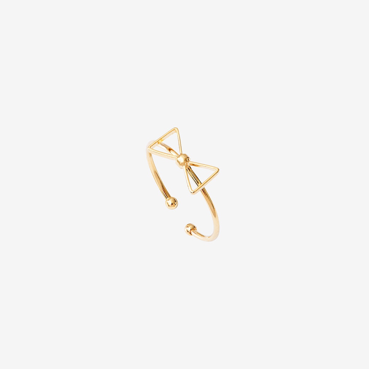 Bague plaquée or - nœud pap, CAROLINE NAJMAN