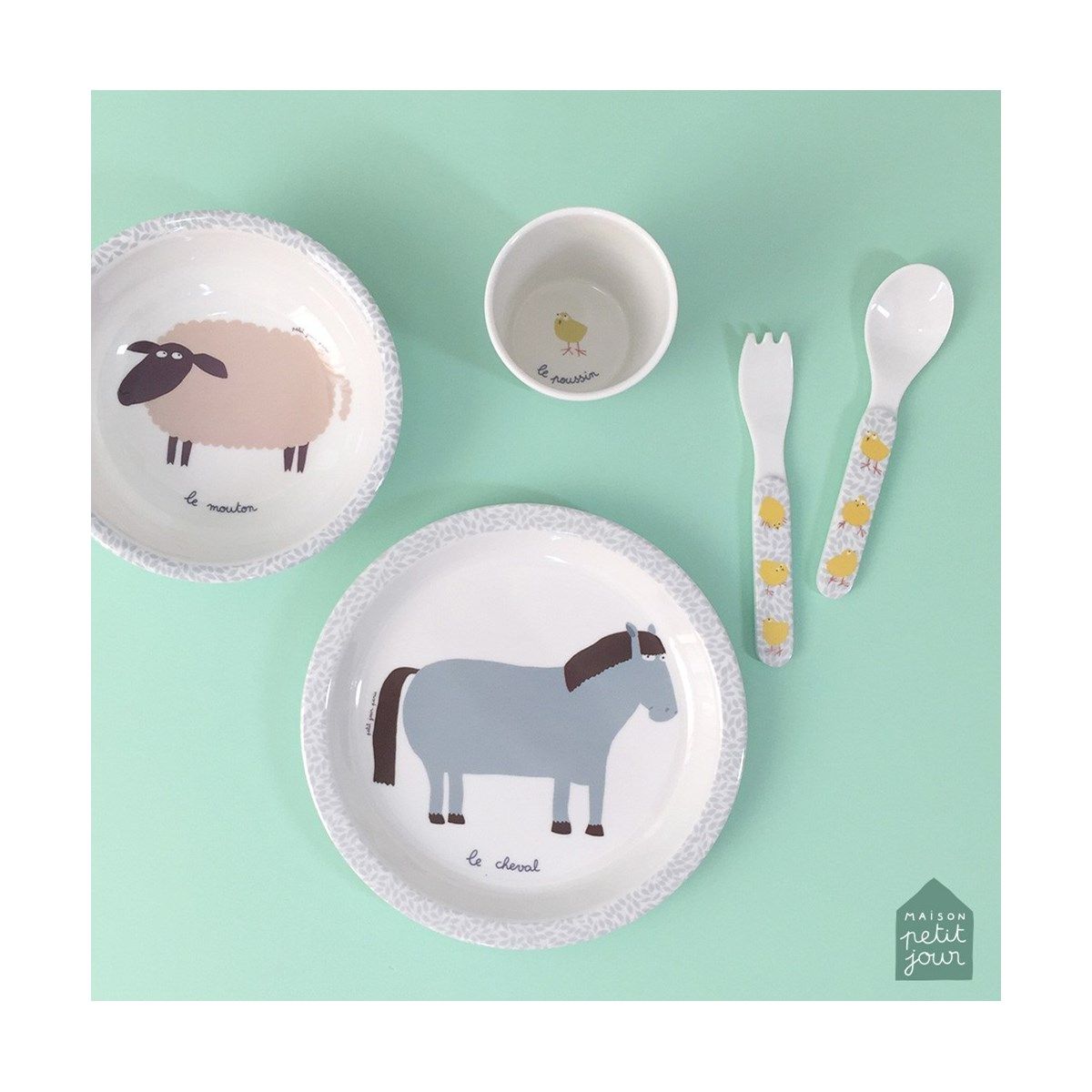 Timbale La Ferme Multicolore Arty Frog Paris La Redoute