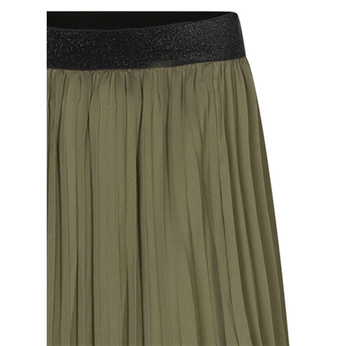 Jupe René Lézard - Coupe A-Line Taille 34 En Coton Kaki - Longueur Genoux