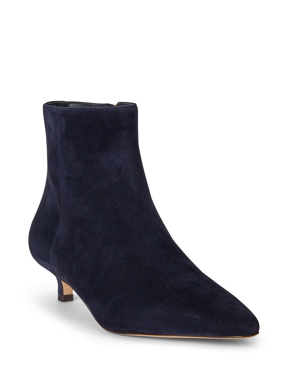 Lauren Ralph Lauren Botines de punta con tacón kitten, de ante, FRANCESCA — foto 2