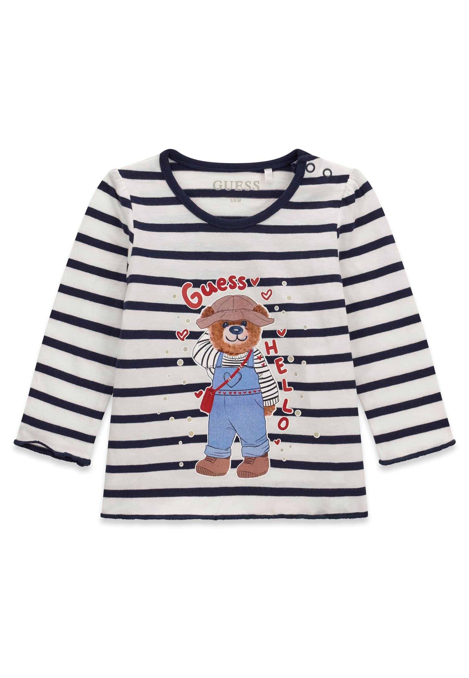 T-Shirt Imprimé À Rayures, GUESS KIDS