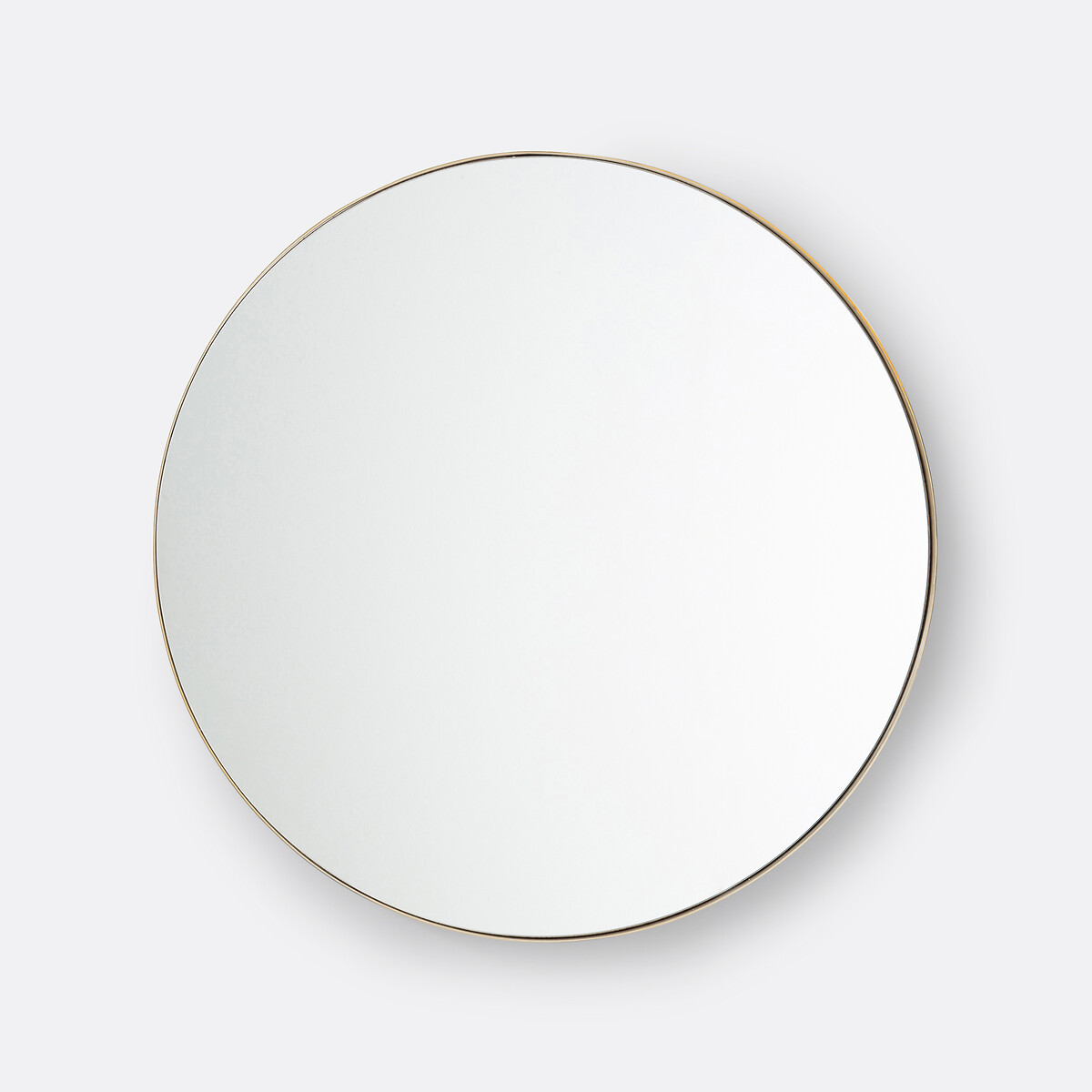 Miroir rond en métal acier Ø90 cm, Iodus