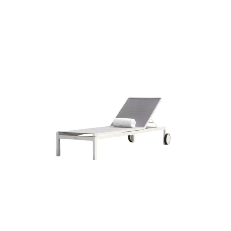 Bain de soleil en aluminium et textilène, SULLY, AU JARDIN DE CHLOÉ