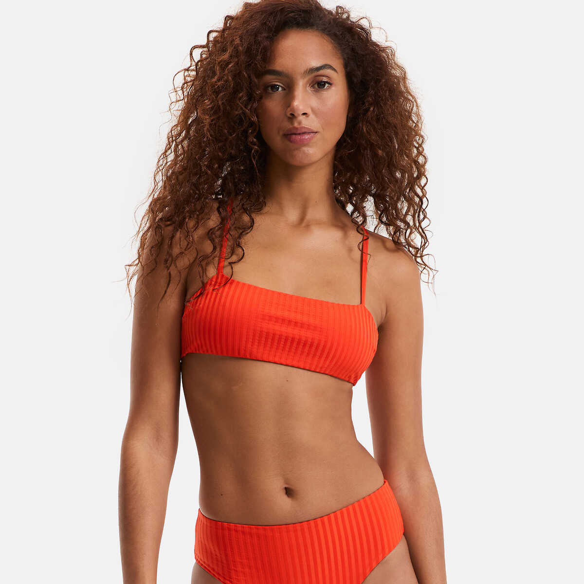 Haut de maillot de bain, brassière, en maille côtes plates, Signature HELENA, LA REDOUTE COLLECTIONS