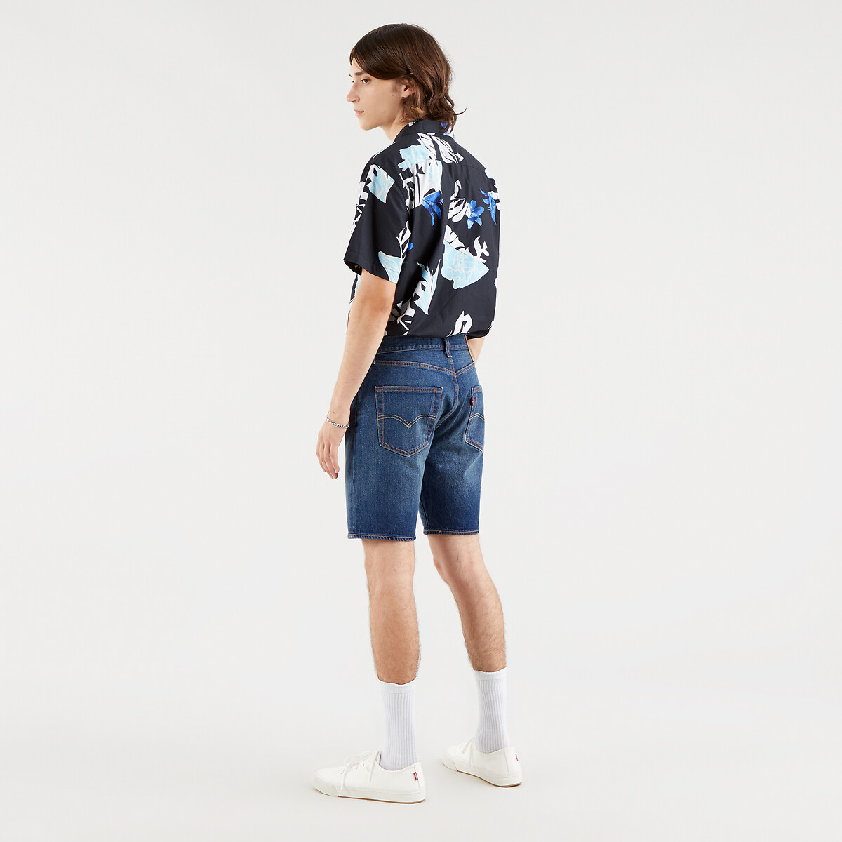 501® straight denim shorts , fire goin 