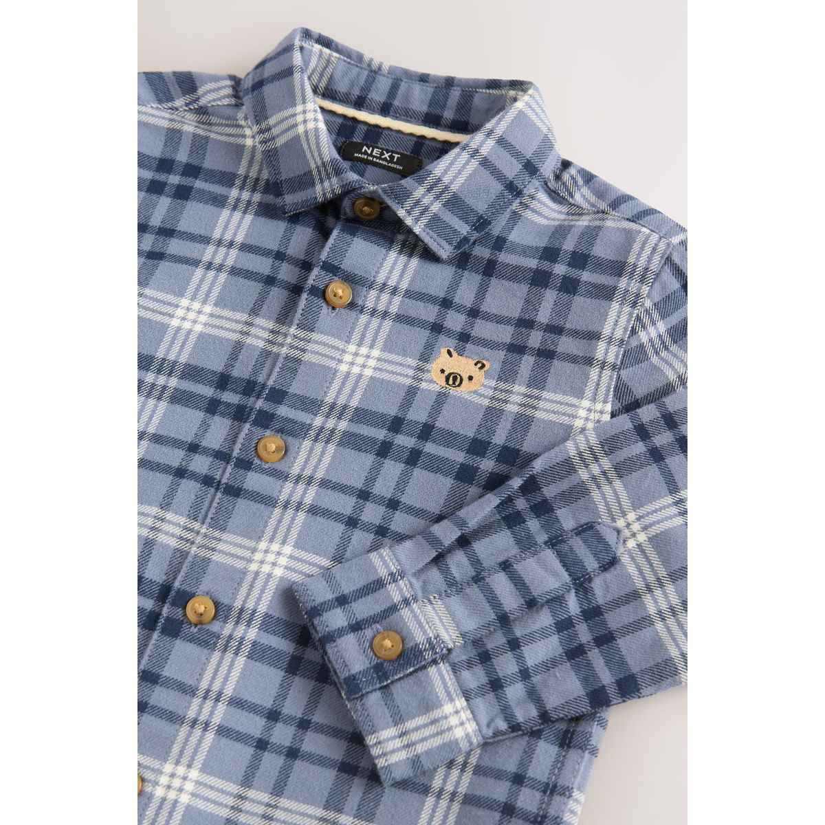 Chemise en coton - Bleu foncé/motif - ENFANT | H&M CA