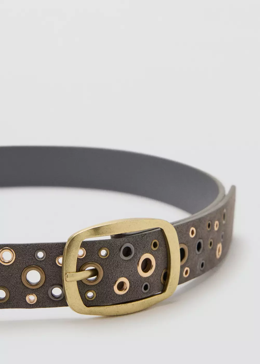 Ceinture cuir à œillets, MANGO TEEN