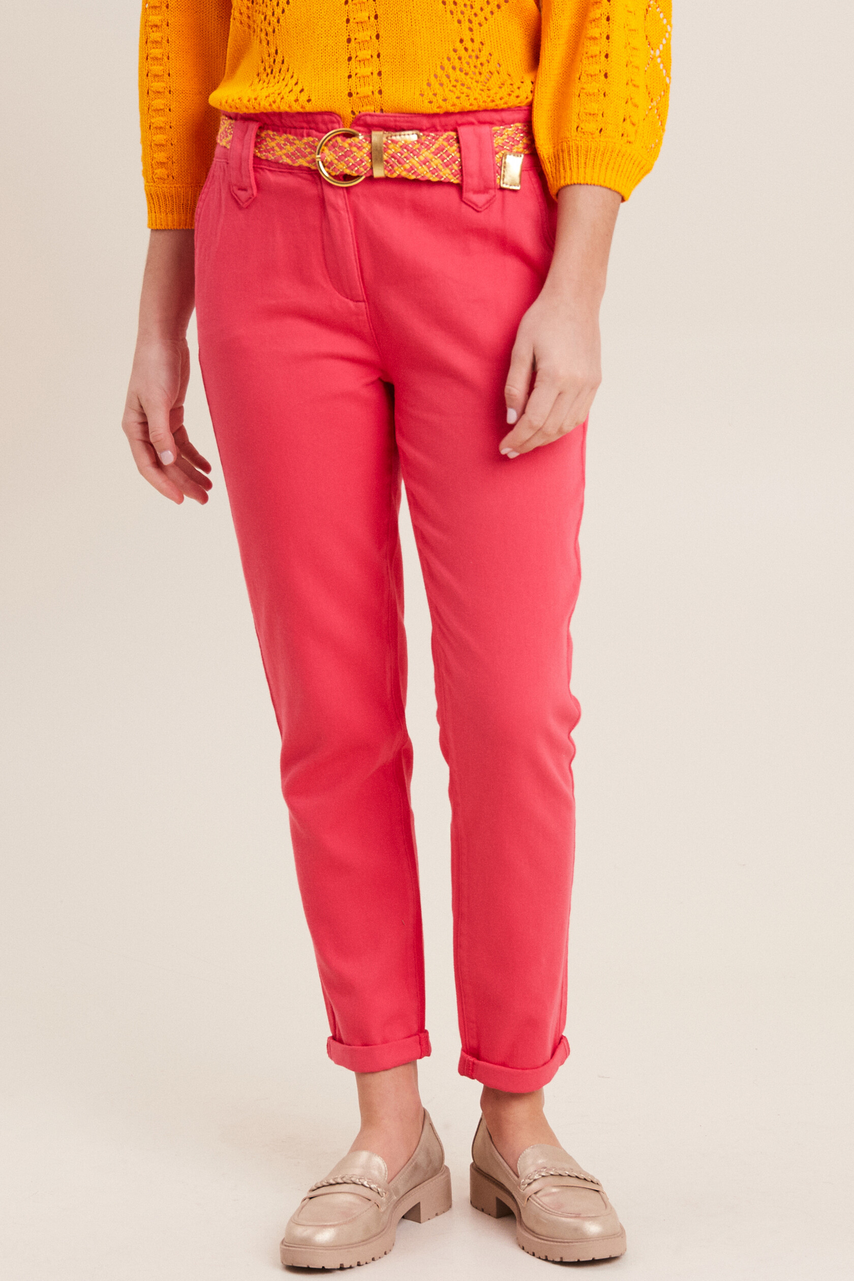 Pantalon carotte ceinturé, BREAL