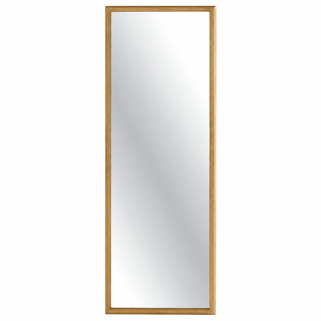 Miroir d'entrée vertical - cadre bois clair 140 cm IENA, PIER IMPORT