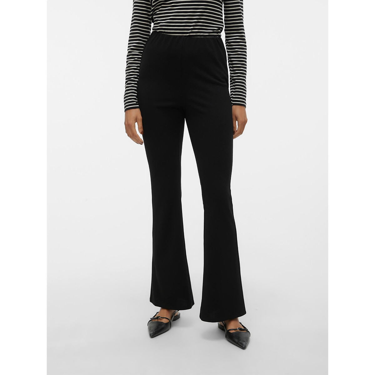 Image of High Waist Flared Trousers